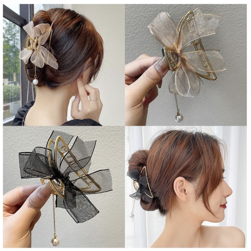 Jepit Rambut Jaring/Aksesoris Kepala/Jepitan Wanita