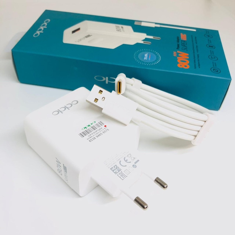 CHARGER OPPO RENO 8 5G A77S MICRO TYPE C CHARGING CASAN 80W TC SUPER VOOC 100% ORIGINAL