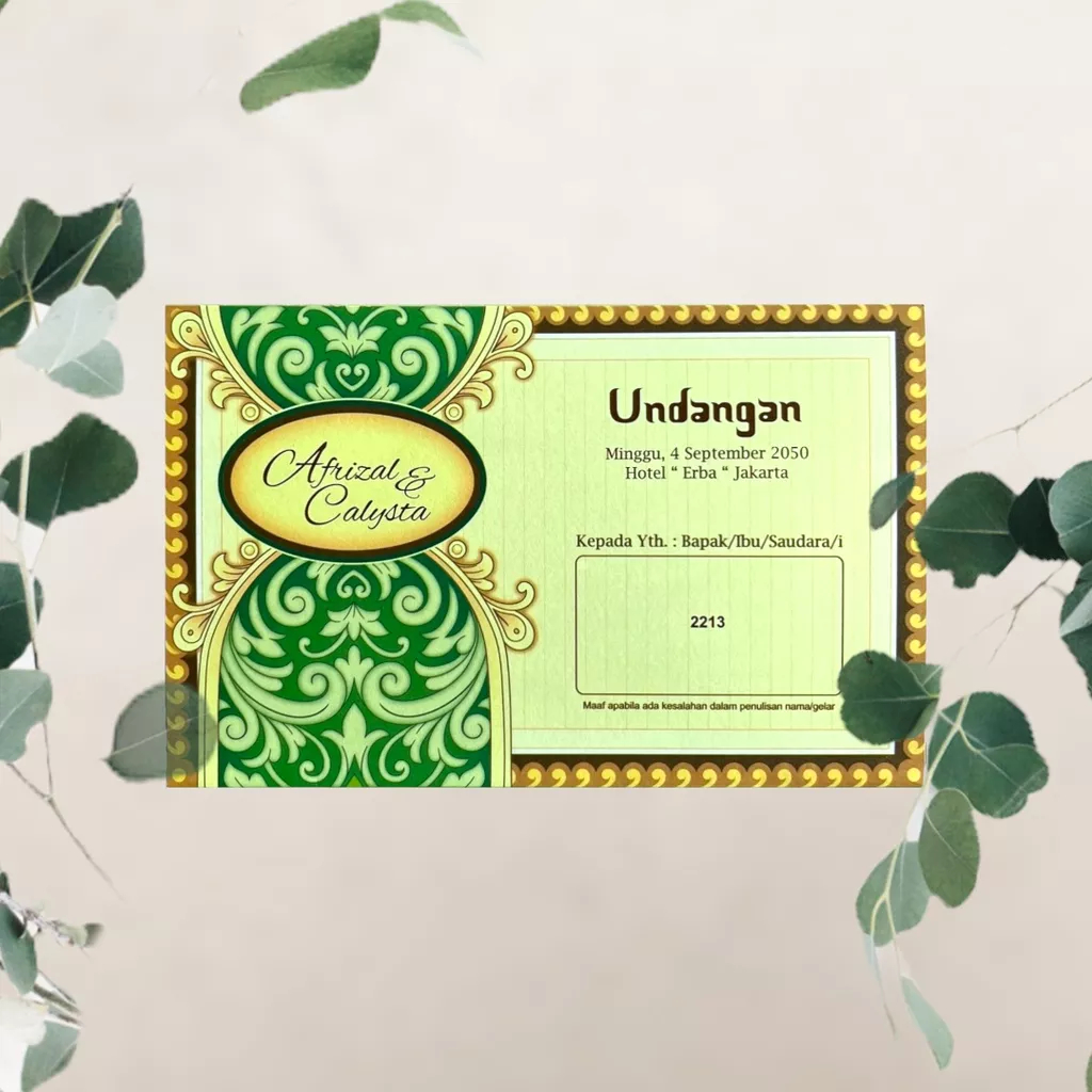 Undangan Pernikahan / Khitan Unik Kekinian Murah