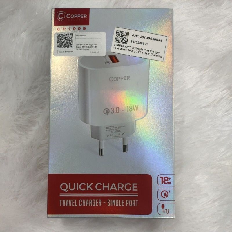 Charger Copper Qualcomm Quick Charge 3.0 18W