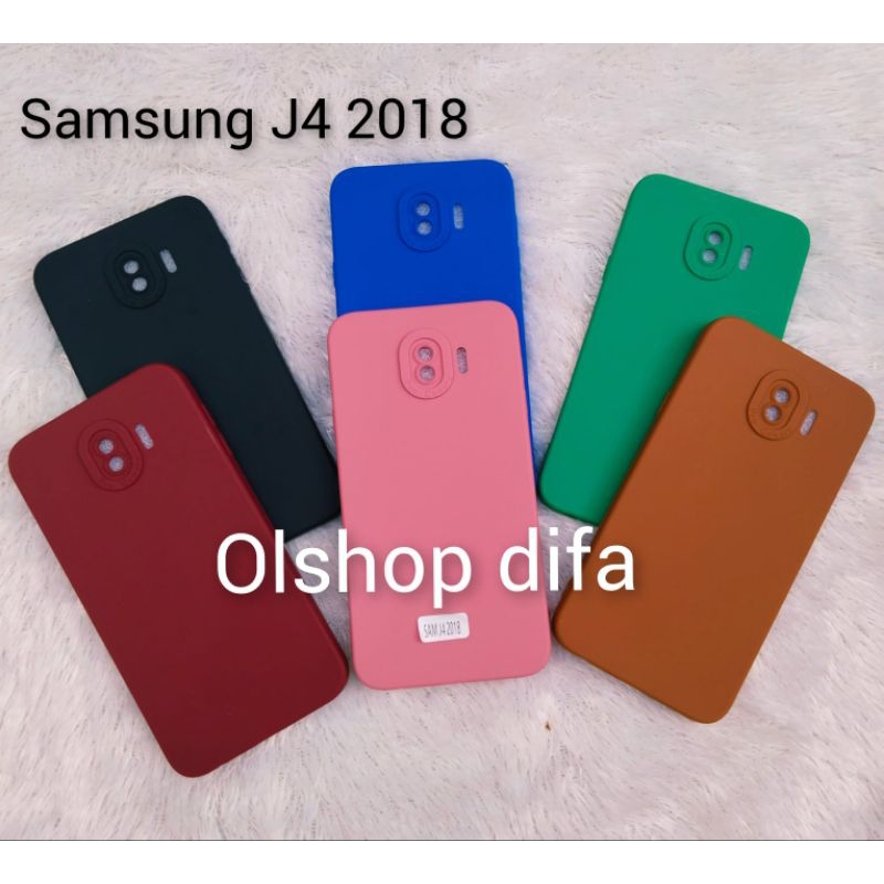 CASE SAMSUNG J4 J4+ SOFCHSAE SLIKON CASING PRO CAMERA MACARON OA