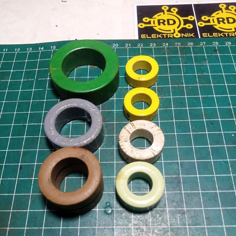 toroid bulat kern donat bekas ferit core