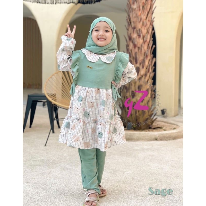 Oneset/Setcel anak crincle ORI By Gwenza