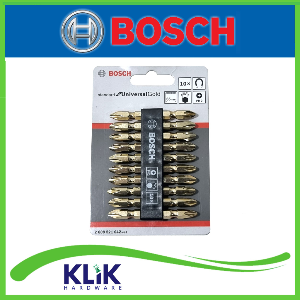 Bosch Mata Obeng Angin PH2 x 65 mm - Obeng Skrup Gypsum Double Bit