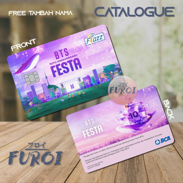 Custom Flazz BCA | Custom Emoney Mandiri | BTS Festa
