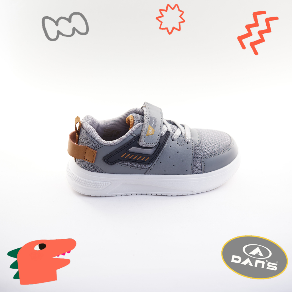 Dans Mavrik Sepatu Sneakers Anak Laki-Laki - Grey