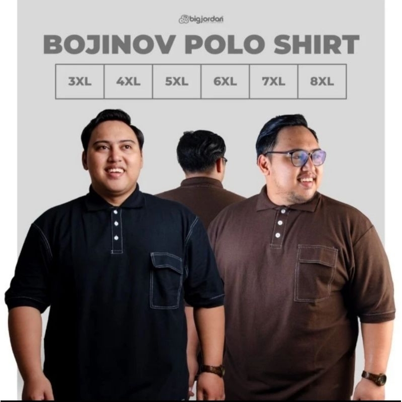 TERLARIS BIG JORDAN ORIGINAL POLO SHIRT 2XL 3XL 4XL 5XL 6XL 7XL 8XL JUMBO SIZE OVER SIZE,BOJINOV BLA