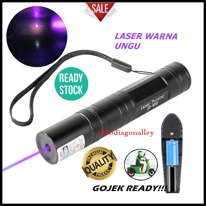 Laser Pointer Ungu Laser Ungu Laser UV Sinar Ungu Senter Ungu Purple Beam 5mW 405nm