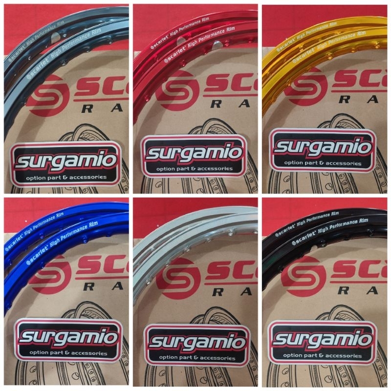 Velg 16 Scarlet 140/160 Tipe WR Lips (sepasang)