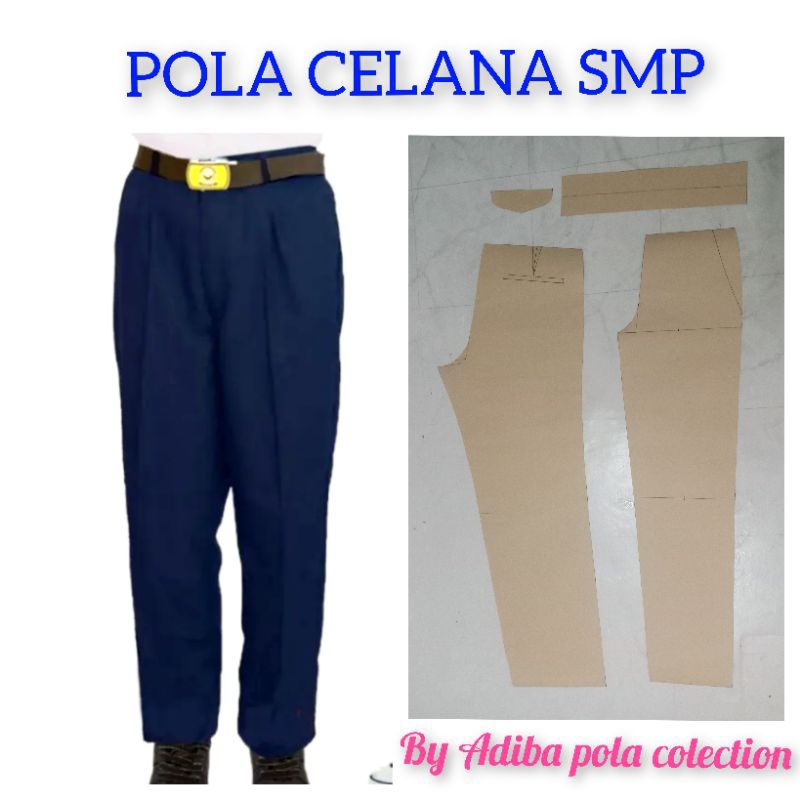 pola celana smp