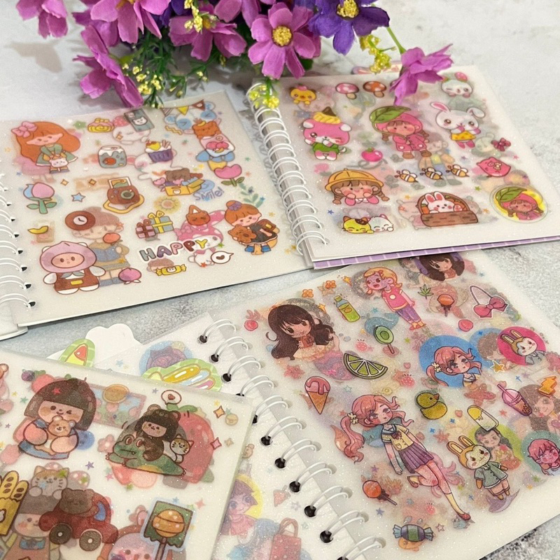 

Buku Sticker Glitter isi 10lembar / Buku Spiral isi Stiker Glitter