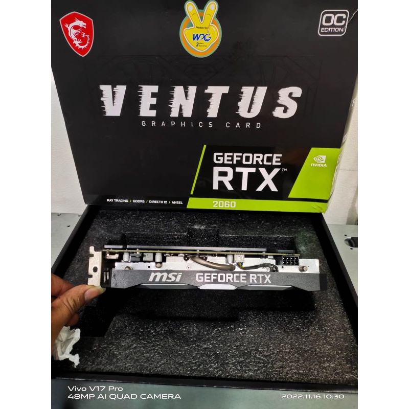 VGA MSI GEFORCE RTX™ 2060 VENTUS 12GB 192 BIT DDR6