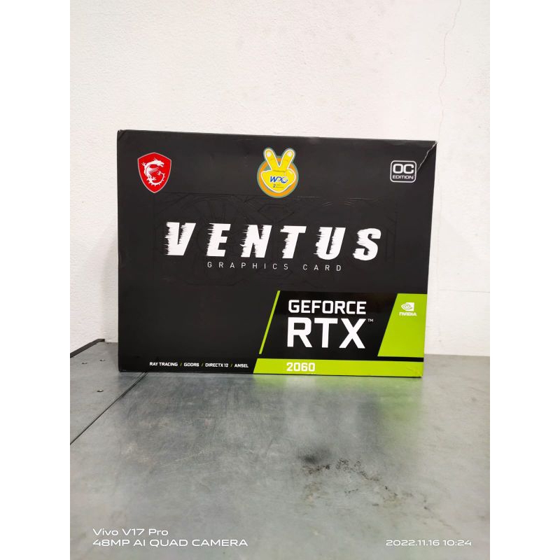 VGA MSI GEFORCE RTX™ 2060 VENTUS 12GB 192 BIT DDR6