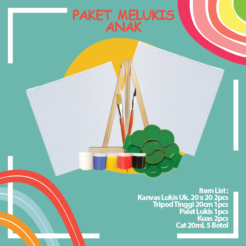 

Paket Melukis Komplit Ukuran 20 x 20cm + Tripod Murah Lengkap dan Berkualitas