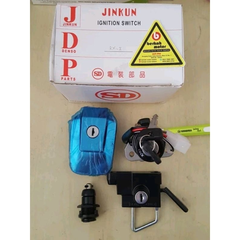 Yamaha RXZ RZR kunci kontak set tanpa kunci jok kanan