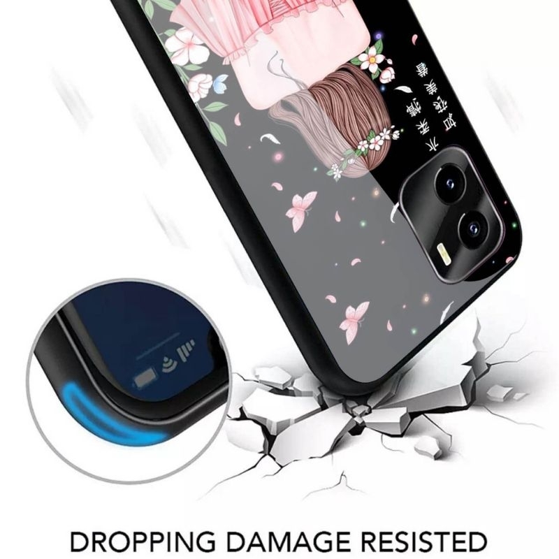 Softcase Glass Kaca Karakter For Samsung A04 A11 A13 4G