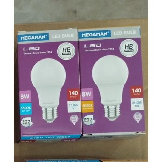 LAMPU / BOHLAM MEGAMAN HB PREMIUM - LED BULB-A 8W YTA60Z2