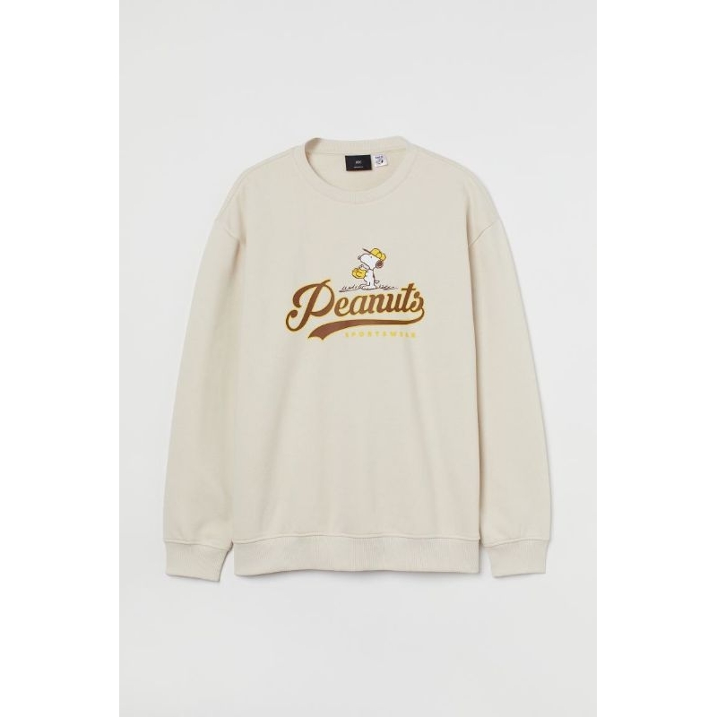 Hoodie hnm H&amp;M Peanuts Sporting Clube Crewneck Peanuts h&amp;m