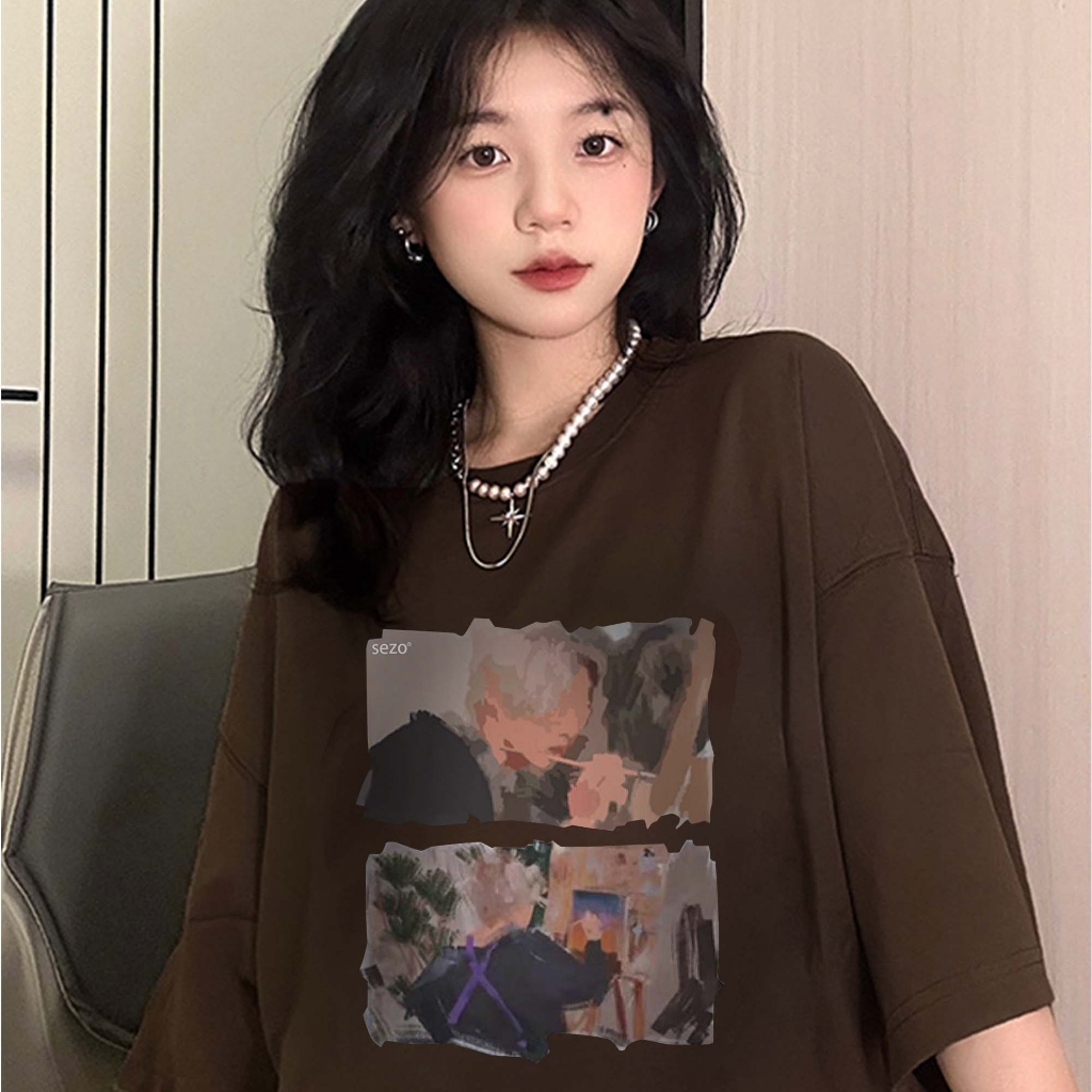 T-shirt Lengan Pendek Korean Style/Kaos Atasan Wanita/Baju Kaus Oversize Wanita