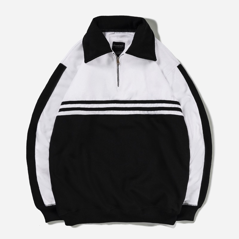 [N01253] Jaket Sweater Rugby Kombinasi