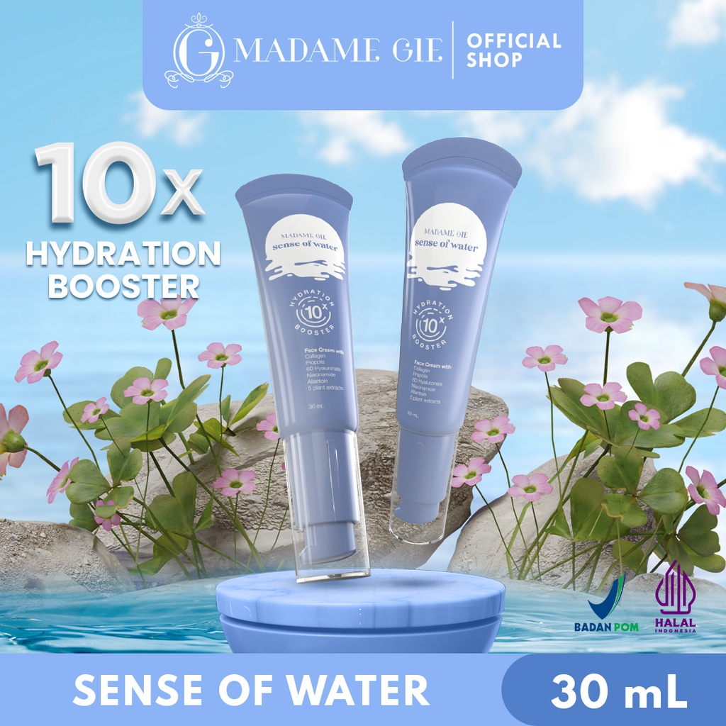 (LB) ready! Madame Gie Sense Of Water - Face Cream Moisturizer 10x Hydration Booster /Moist face cream BPOM