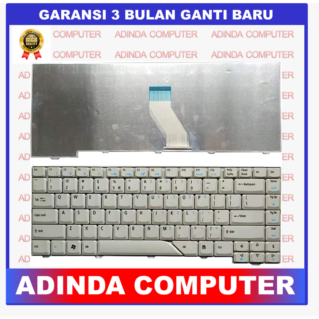 Keyboard Acer Aspire 4710 4210 4220 4230 4310 4315 4320 4510 4520 4530 4715 4720 4730 4910 4920 4925 4930 PUTIH WHITE