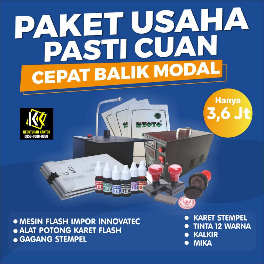 Jual Paket Usaha Mesin Flash Innovatec Paket Usaha Bahan Stempel Flash Termurah