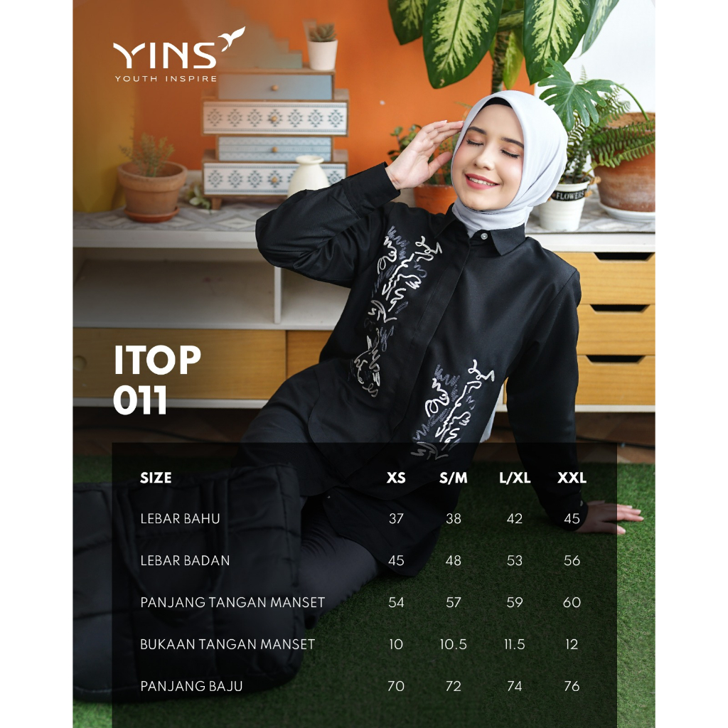 Inspire Top ITOP 11 Bahan Toyobo Atasan Wanita Simpel Modern BISA COD Terbaru Casual Style