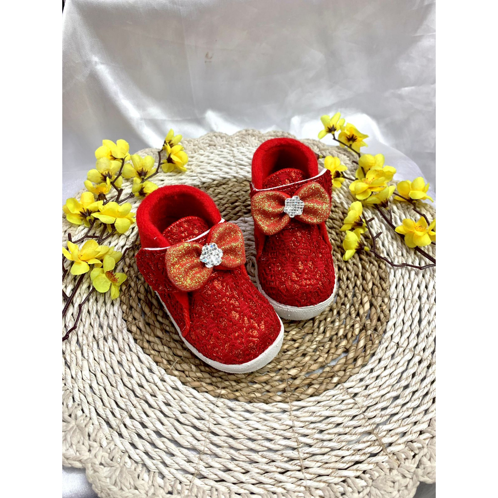 mandirishoesstore-SEPATU PESTA ANAK PEREMPUAN PITA BULU 1 2 3 TAHUN DAY06