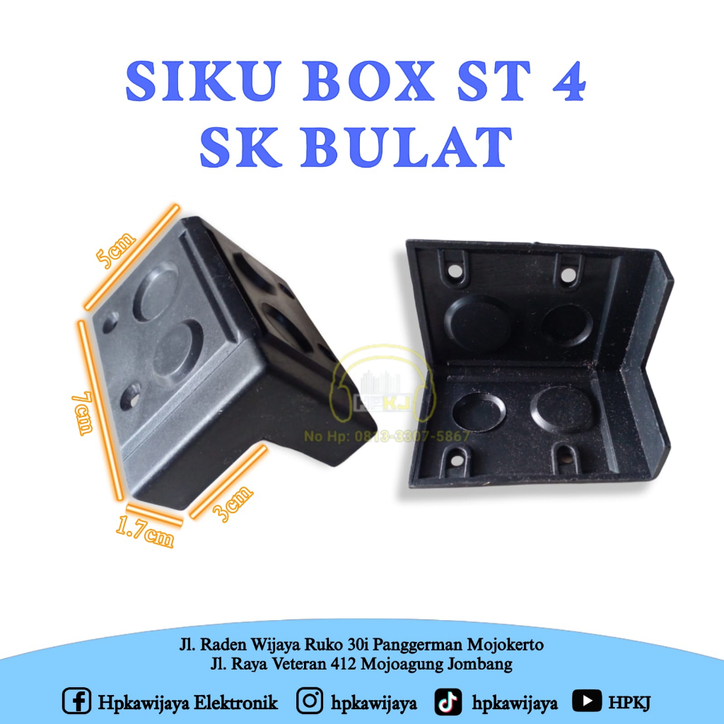 ( 12PCS ) SIKU BOX SPEAKER ST 4 SK BULAT Siku salon pvc ST4 Sk Bulat