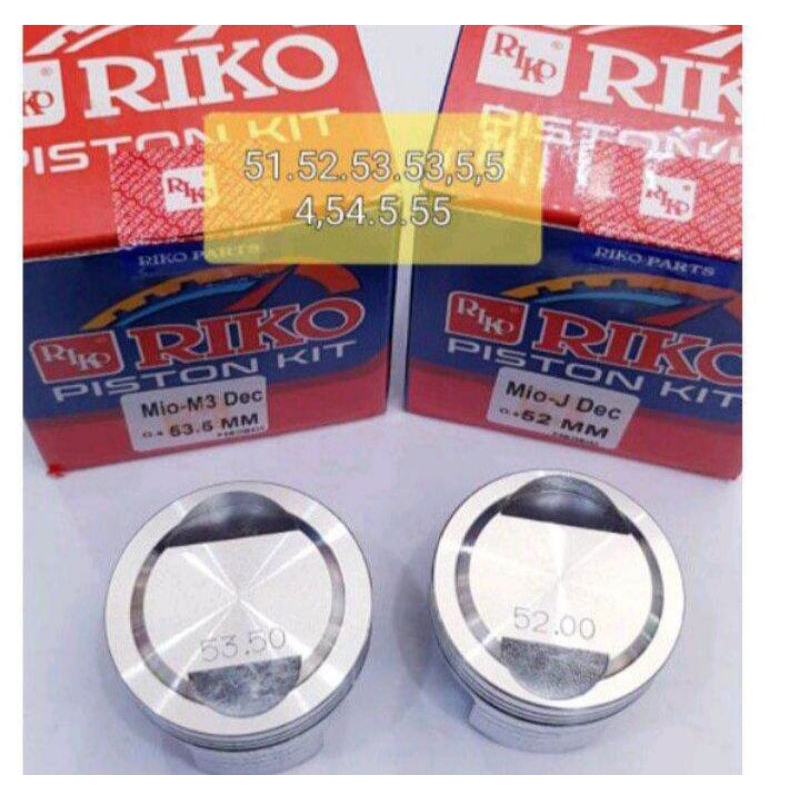 PISTON KIT SEHER PAKET RING BORE UP YAMAHA MIO J MIO M3 MIO 125 SOUL GT FINO X RIDE 52/53/53,5/54/54