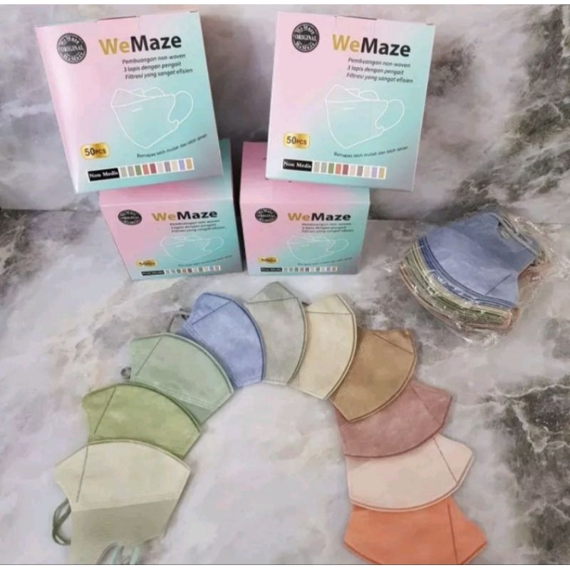 Duckbill wemask we mask mix wemaze mix warna  isi 50 + box