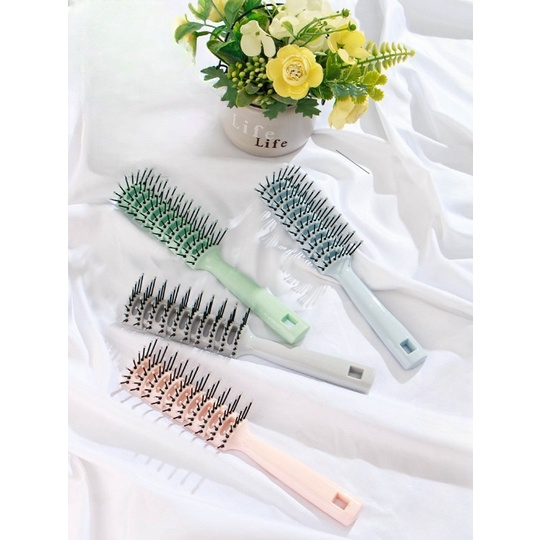 Sisir Styler Vented Brush Impor Sisir Pelurus Rambut Setengah Blow