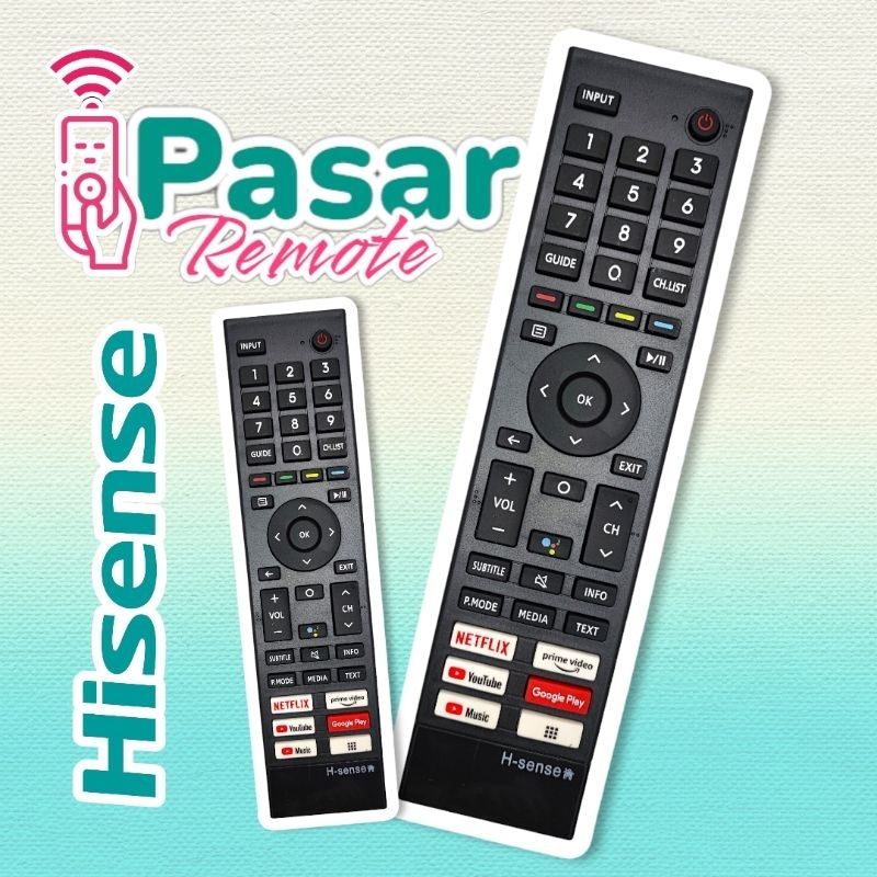 Remote remot TV Hisense Smart Android - J3