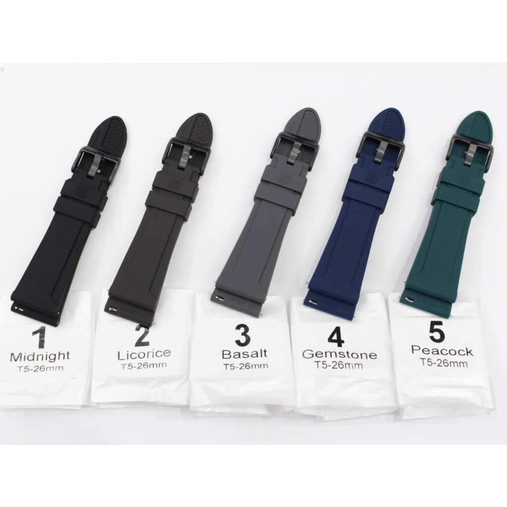 STRAP T5 UKURAN 24-26MM/RUBBER STRAP T5 KARET ORIGINAL/STRAP JAM TANGAN T5 KARET/STRAP KARET JAM TANGAN/
