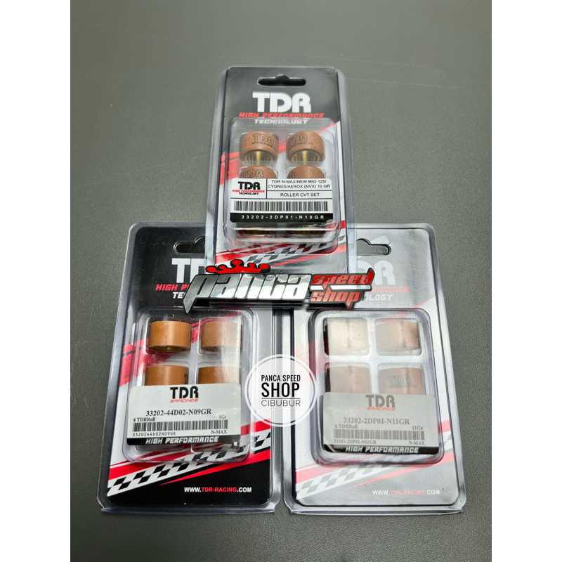 ROLLER TDR RACING NMAX AEROX M3 FINO 125 XEON RC UK 9G 10G 11 GRAM