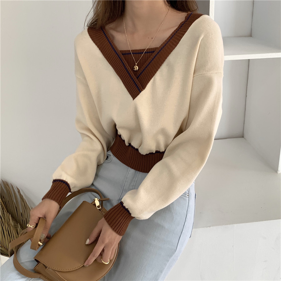 【 Bra Mall 】BJ-035 Sweater Rajut Wanita Korea Crop Import Premium | Knit Sweater Crop | Sweater Top Knit Import | Knite Sweater