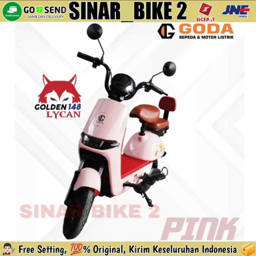 Sepeda Listrik Goda 148 LYCAN Electric Bike 500 Watt