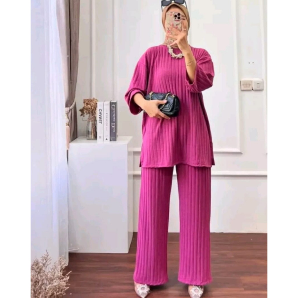 STELAN TUNIK KNIT HORNET PREMIUM TERBARU DAN KEKINIAN