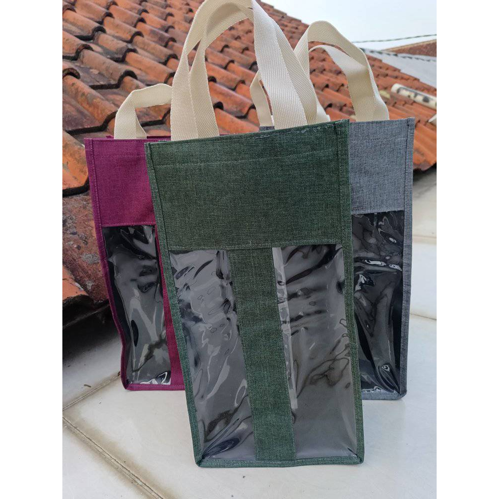 tas botol minum 2 liter viral size 17.5*10*34 cm warna polos