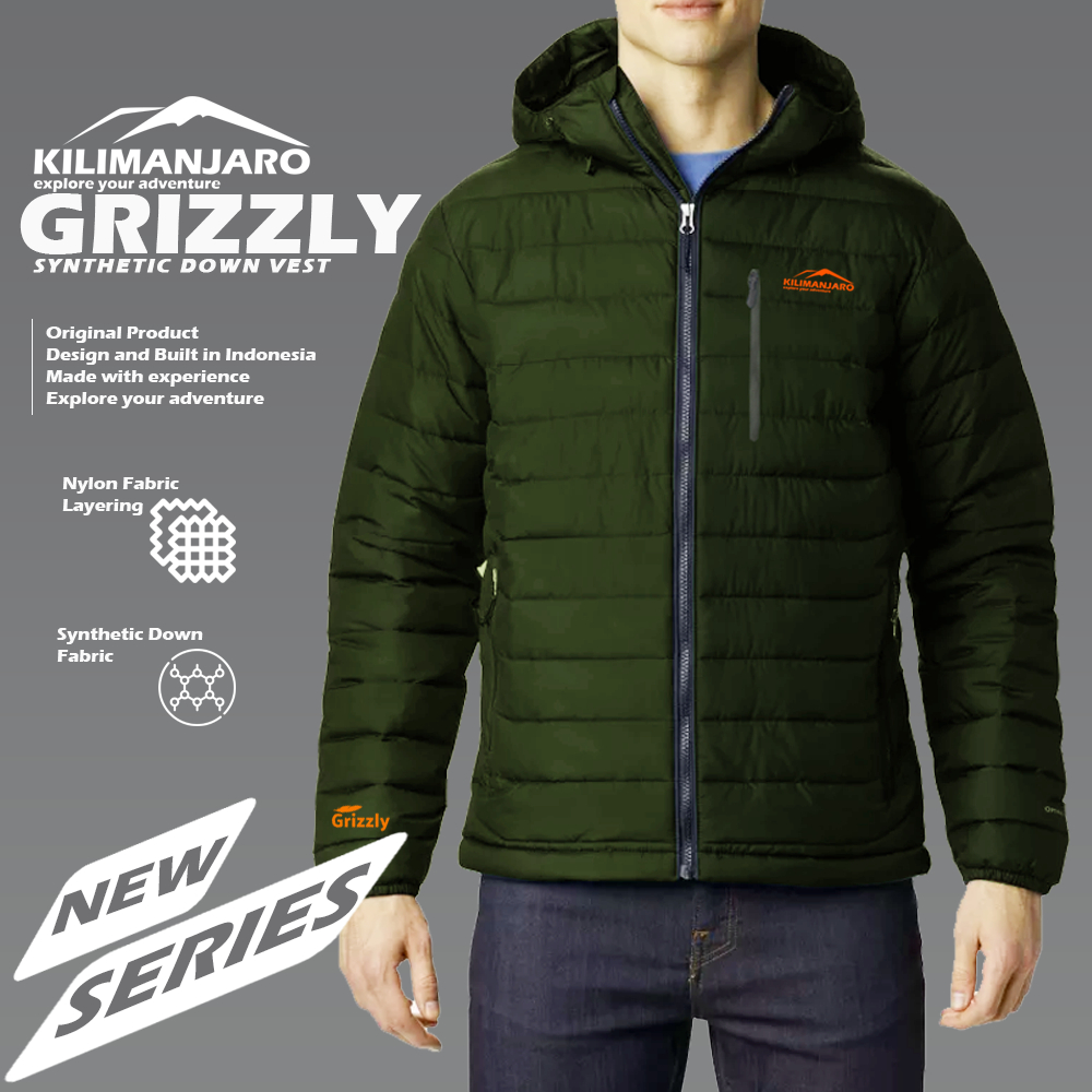 Jaket Microfiber Kilimanjaro Grizzly - Jaket Bulu Angsa Sintetis Kilimanjaro Grizzly