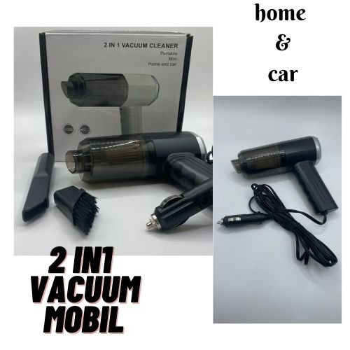 Penyedot Debu Mobil / Vacuum Cleaner Pembersih Debu Portable 7,4 V 120 W - Hitam