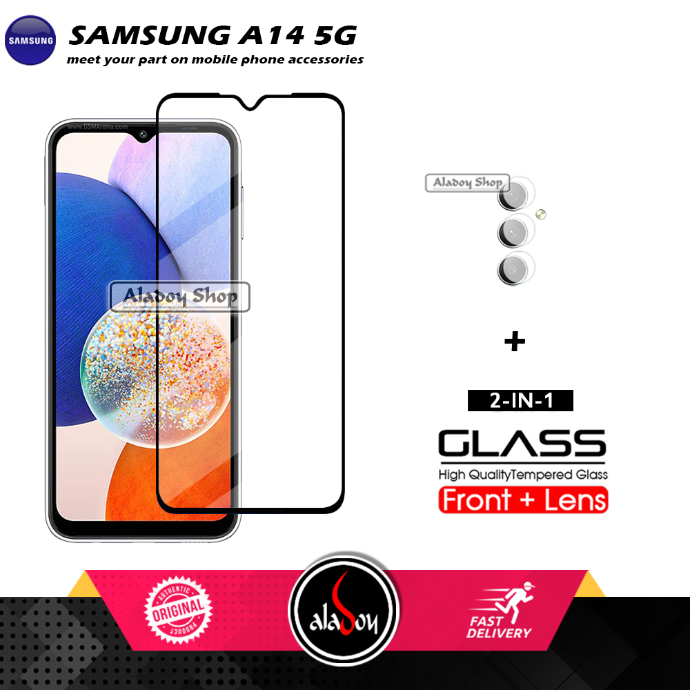 Tempered Glass Layar Samsung A14 5G + Tempered Glass Camera