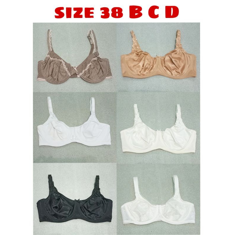 BRA KAWAT TANPA BUSA SIZE 38 B C D DD E SISA EKSPORT.