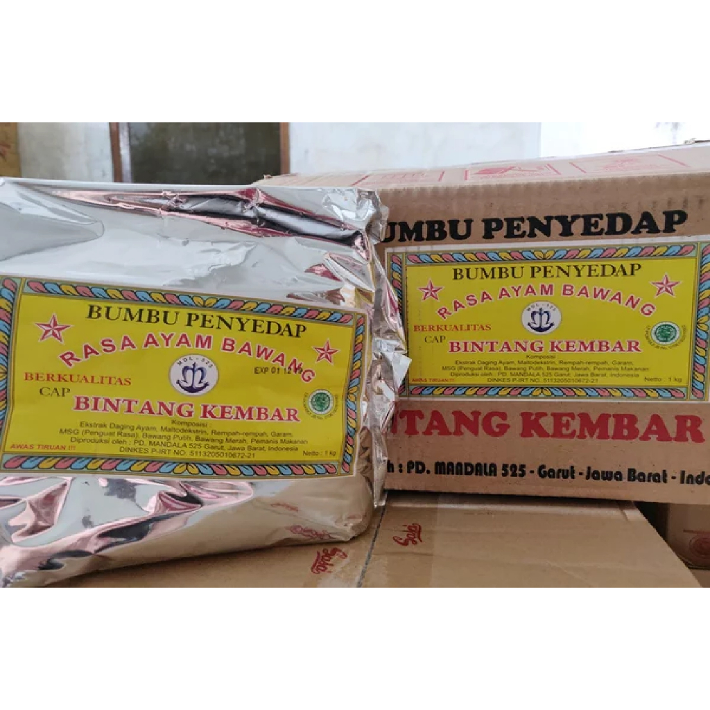 

Bumbu Bintang Kembar Ayam Bawang 1 Dus isi 10 kg