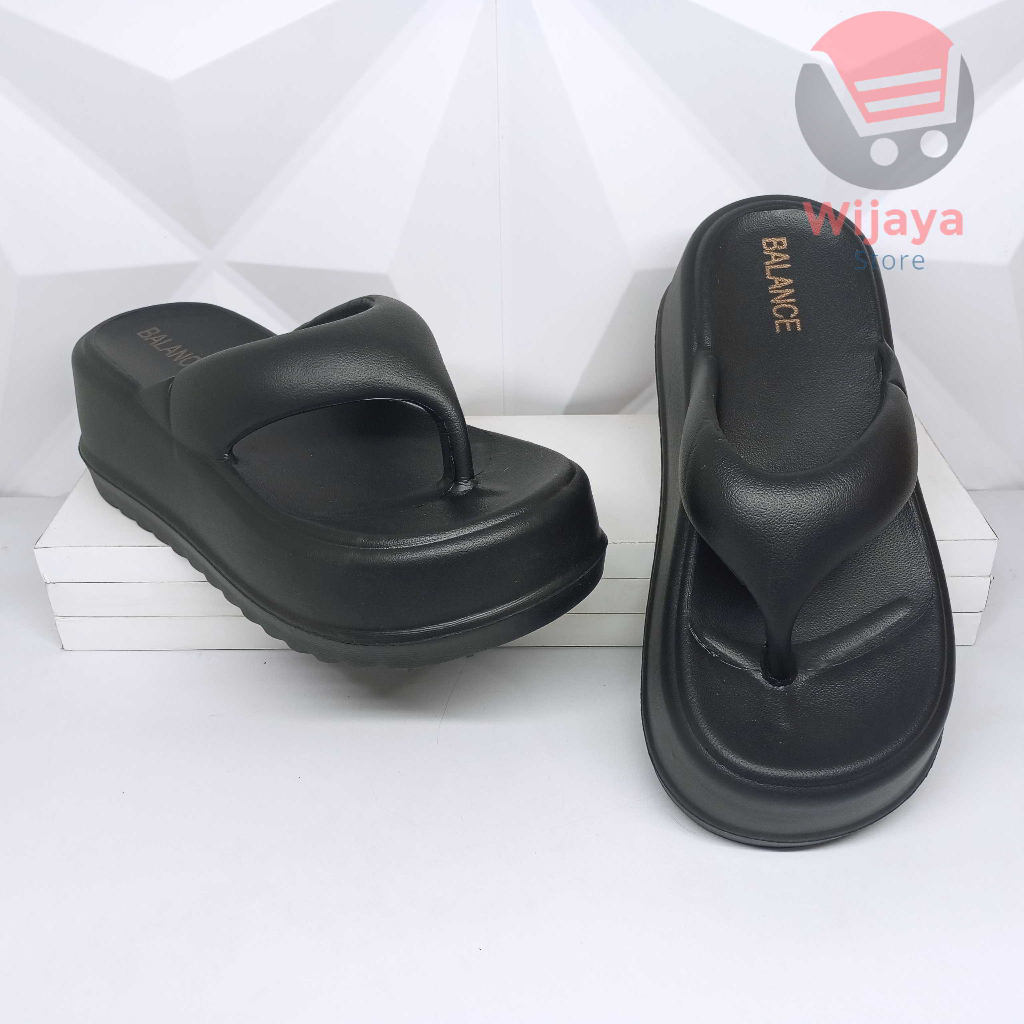 Sandal BALANCE 7628 Wedges Jepit Wanita Sendal Jepit Tebal Ringan Cewek Perempuan