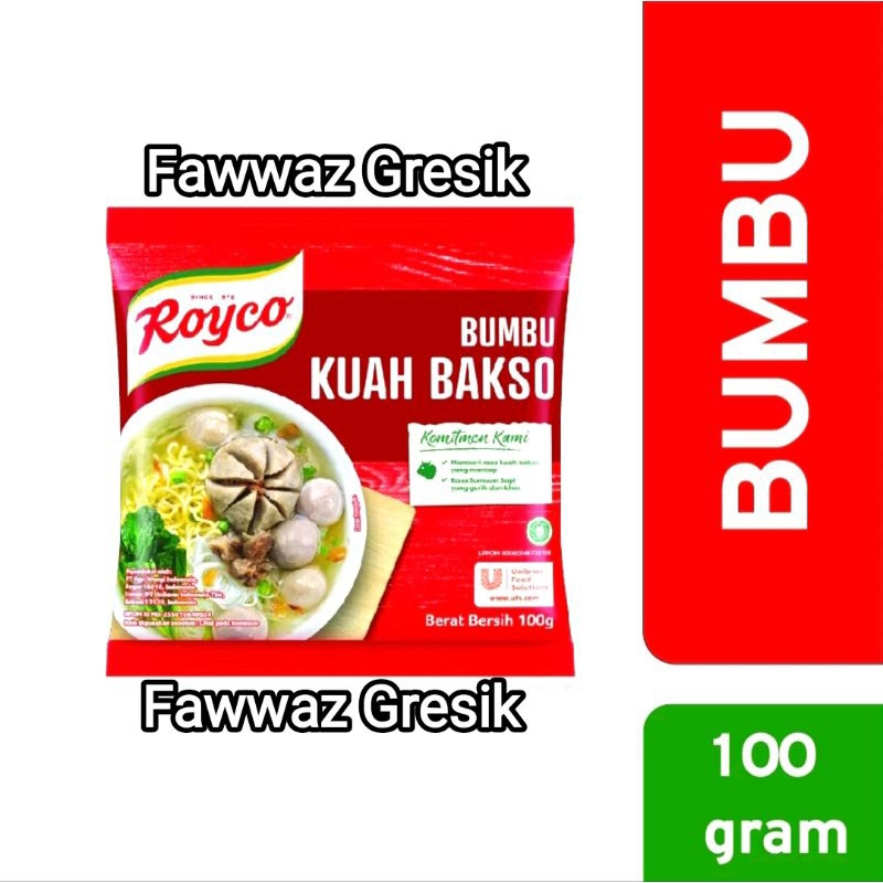 Royco Bumbu Kuah Kaldu Bakso Sapi 100gr / Bumbu Kaldu Kuah Bakso Royco Sapi 100 gram