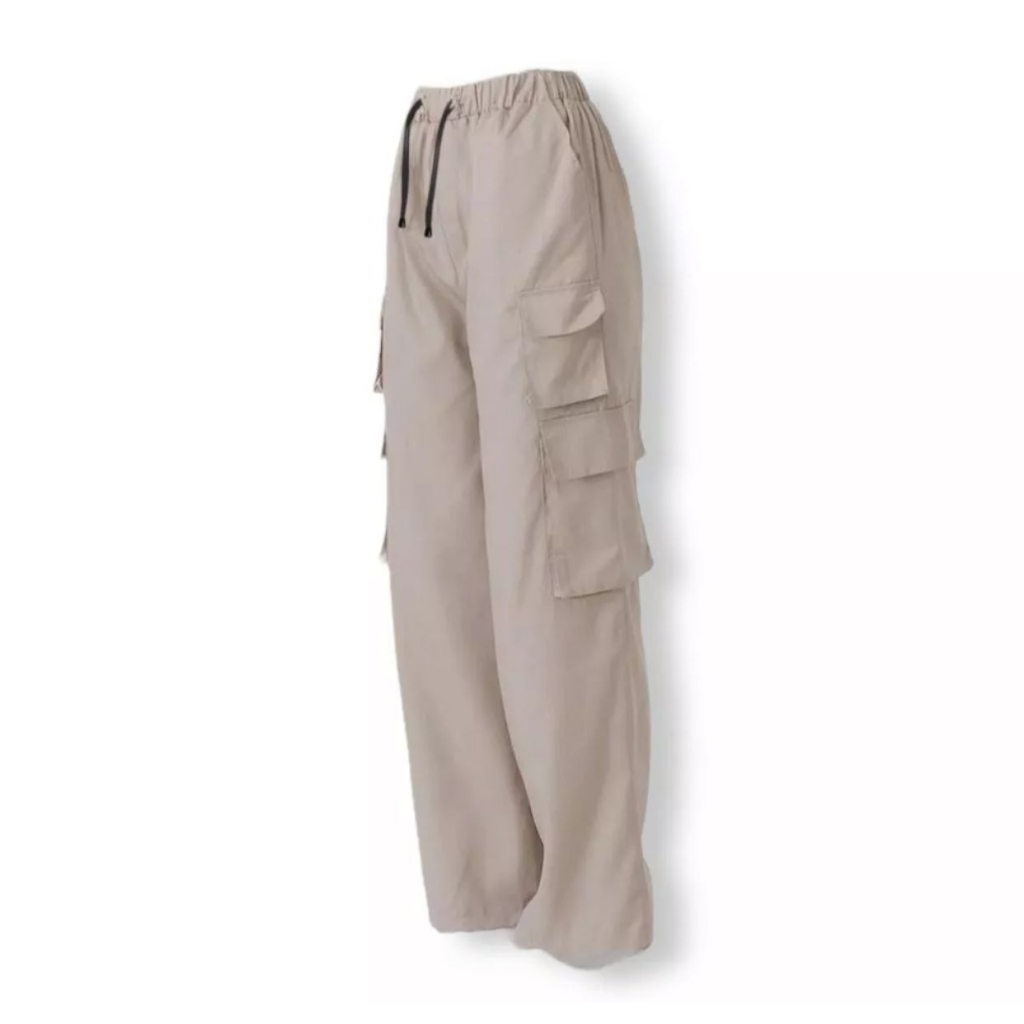 CELANA WANITA MINI POCKET CARGO PANTS | CELANA LOOSE WANITA BOYFRIEND