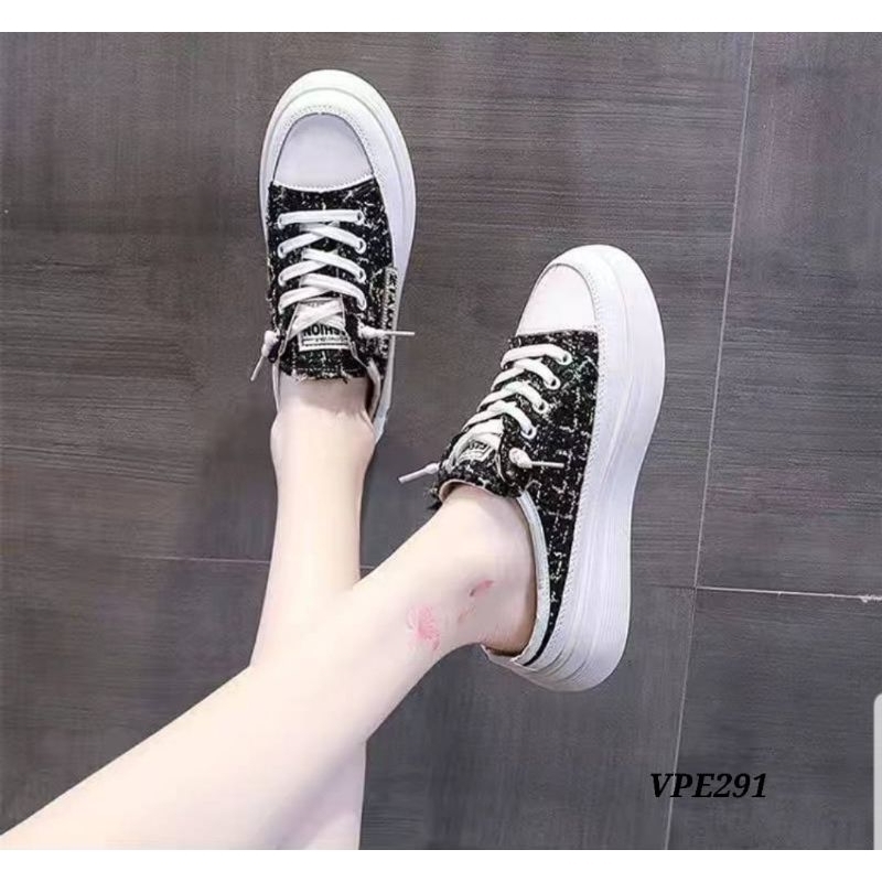 SNEAKERS SLOP SANDALS KANVAS STYLE KOREA VPE291