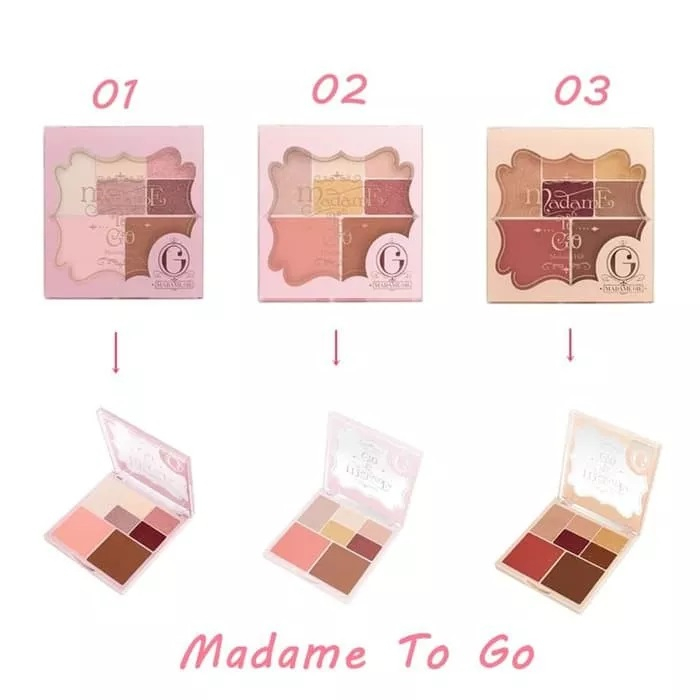 ORIGINAL Madame Gie Madame To Go - MakeUp Face Pallete / MakeUp Kit ( BPOM )